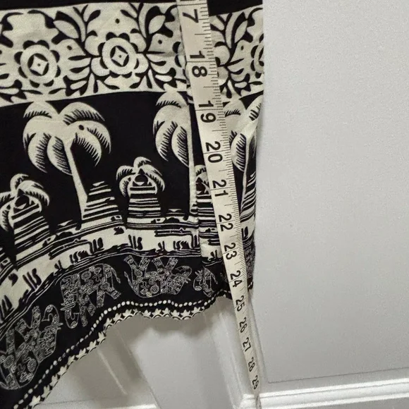 Boho Jumpsuit Black White Festival Beach Brunch - Picture 8 of 10